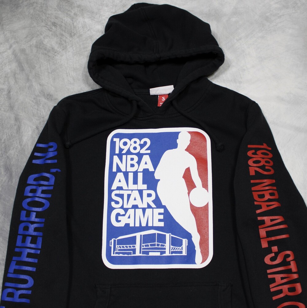1982 NBA All Star Game Hoodie Mens S Basketball Mitchell & Ness Vintage Style